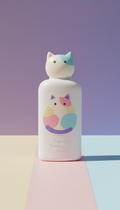 Gentle cleansing milk with cat motif